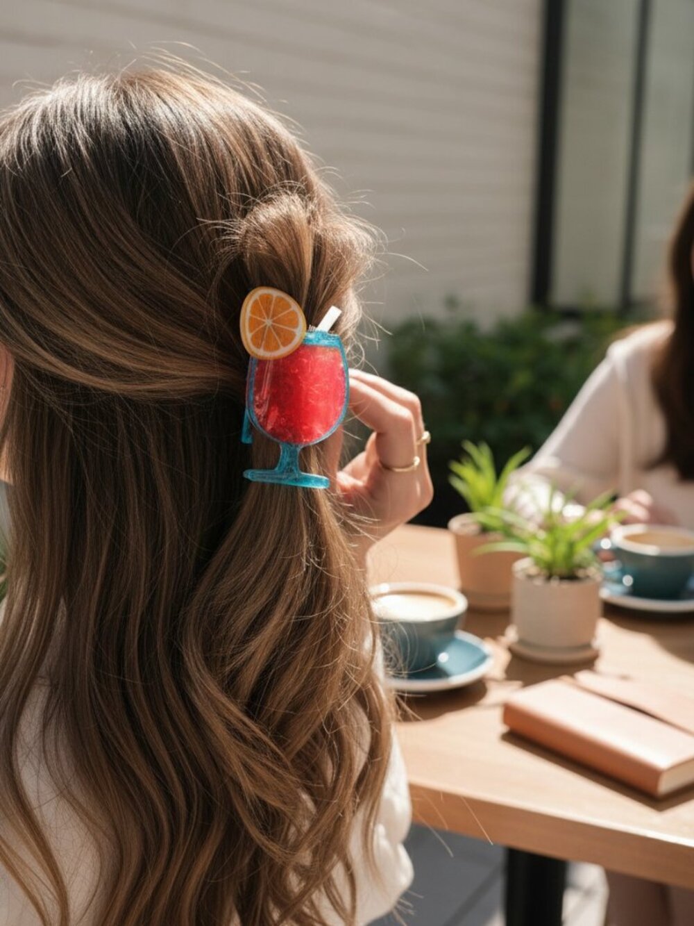 5/$20 New Summer Cocktail Claw Hair Clip Acrylic Beach Party Blue Red Orange